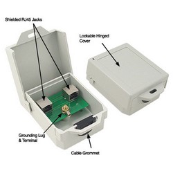 户外10/100/1000 Base-T6类PoE兼容避雷器—RJ45插座的图片