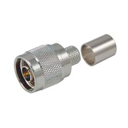 免焊接或压接N型公头连接器，用于400系列低损耗同轴线缆的图片