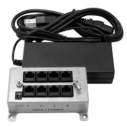 BT-CAT5-P4J中继器/接入器套件,配有48VDC @ 70W电源的图片
