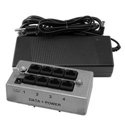 BTD-CAT5-P4J中跨/供电器套件，带56V直流117.6W电源的图片