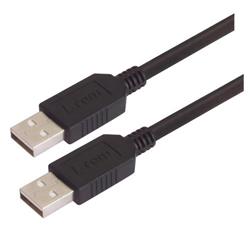 USB 2.0 线缆组件, 低烟无卤 , A 型公头 / A型公头, 3.0m, 黑色的图片