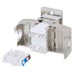 Panel Mount Category 5e Shielded Keystone Jack Tool-less w/ PoE+ Compliance的图片
