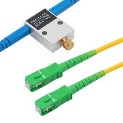 光纤可调衰减器 1-60dB, 1310 or 1550nm, SC/APC, 1M 输入输出光缆 3mm 护套的图片