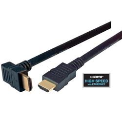 具有以太网功能的高速HDMI 线缆，公头/公头直角式向下出线，1.0m的图片