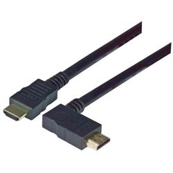 具有以太网功能的低烟无卤高速HDMI 线缆，公头/公头直角式向右出线，3.0m的图片