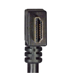 具有以太网功能的低烟无卤高速HDMI 线缆，公头/公头直角式向右出线，3.0m的图片