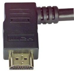 具有以太网功能的低烟无卤高速HDMI 线缆，公头/公头直角式向右出线，3.0m的图片