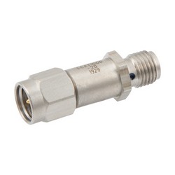 2W / 20dB 射频固定衰减器，SMA公头至SMA母头钝化不锈钢主体，最高工作频率为6 GHz的图片