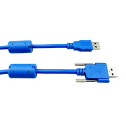 USB 3.0线缆，A型/带翼形螺丝A型，带铁氧体，1米的图片