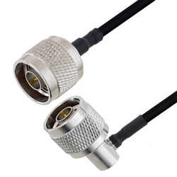 使用LC141TBJ同轴电缆，5英尺长N公头转N公头直角型电缆组件的图片