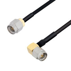使用LC085TBJ同轴电缆，1英尺长SMA公头转SMA公头直角型电缆组件的图片