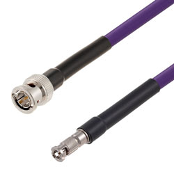 75 欧姆 12G SDI BNC 公头到 HD-BNC 公头电缆组件，使用 4694R-VL 同轴电缆，25 英尺的图片