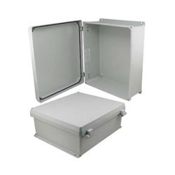 16×14×6英寸（40.6×35.6×15.2厘米）UL®认证工业级NEMA-4X防风雨接线盒，仅接线盒本身，带非金属合页连接结构的图片