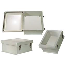 防风雨NEMA 4X外壳，带窗口，12.0in/30.5cm x 10.0in/25.4cm x 5.0in/12.7cm，带备用非金属安装板的图片
