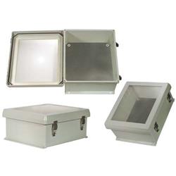 防风雨NEMA 4X外壳，带窗口，12.0in/30.5cm x 10.0in/25.4cm x 5.0in/12.7cm，带备用铝制安装板的图片