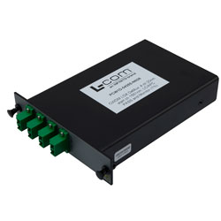 无源 CWDM，LGX 解复用器，4 通道，20nm 间距，从 1551nm 通道开始，LC/APC，带 Monitor & Pass的图片