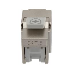 6类抗菌型RJ45 Keystone插座，屏蔽的图片