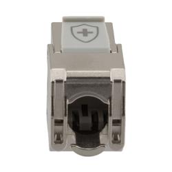 6类抗菌型RJ45 Keystone插座，屏蔽的图片