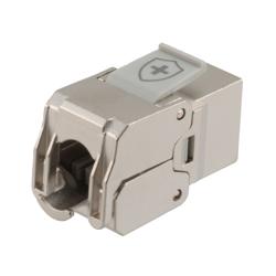 6类抗菌型RJ45 Keystone插座，屏蔽的图片
