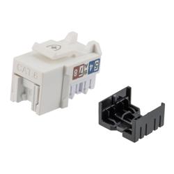 6类抗菌型RJ45 Keystone插座，无屏蔽的图片