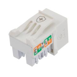6类抗菌型RJ45 Keystone插座，无屏蔽的图片