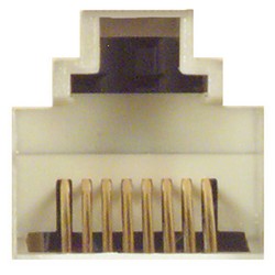 通用子面板，带2个110型超5类插座，RJ45 EIA568A/B的图片