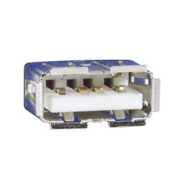 USB2.0 线缆 , 屏蔽型防水面板安装 A 型母头 / A 型公头 ,3.0m, 黑色的图片