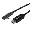 USB 3.0有源光缆(AOC)，A公至直角C公无锁紧螺丝，PVC外被，10米的图片