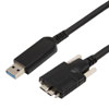 USB 3.0有源光缆(AOC)，A公至Micro B公带锁紧螺丝，拖链，10米的图片