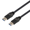 高柔性拖链级USB3.0线缆组件，A型公头/A型公头， 28/26/22AWG，UL20276, VW-1阻燃等级PVC护套，黑色，3米的图片