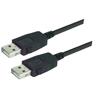 USB2.0 线缆组件, 自锁 A 型公头 / 自锁 A 型公头, 3.0m, 黑色的图片
