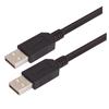 USB 2.0 线缆组件, 低烟无卤 , A 型公头 / A型公头, 3.0m, 黑色的图片