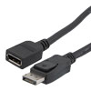 DisplayPort数字音视频线缆组件，支持DisplayPort 2.0规定的16K与HDR，公头/母头，低烟无卤，黑，0.5米的图片
