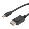 Mini DisplayPort 至DisplayPort 数字线缆组件，支持 DisplayPort 1.4 中指定的 1440p、QHD，公头至公头，黑色低烟无卤，3M的图片