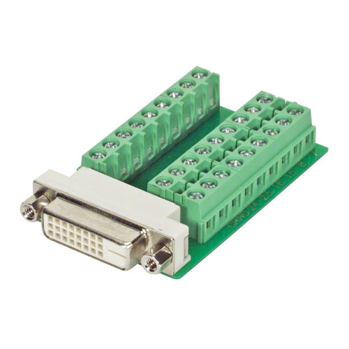 DVI-D双链路连接器，母头，用于现场端接的图片