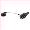Cat6, RJ45 In-line Receptacle Electroless Nickel with Grounding Shield & Dust Cap, Large OD的图片