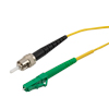 LC/APC至ST/UPC 9/125单模单工光纤跳线，LSZH，OS2，1米的图片
