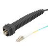 室外光纤跳线，双工 MMF(OM3)，NSN 柔性引导 LC/PC 到双夹 LC/PC，带 4.8mm LSZH 护套，2M的图片