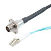 室外光纤跳线，双工 MMF(OM3)，2 芯 AARC（插座）到双夹 LC/PC，带 7.0mm LSZH 护套，2M的图片