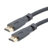 尼龙编织线缆组件，HDMI 2.0公头至公头，带铁氧体磁环，支持4K分辨率，3M的图片