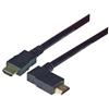 具有以太网功能的低烟无卤高速HDMI 线缆，公头/公头直角式向右出线，2.0m的图片
