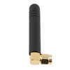 698MHz~960MHz/1710MHz~2700MHz便携式胶棒天线，1~3dBi，IP67防护等级，4G/LTE/蜂窝，带90度刚性SMA公头连接器的图片