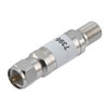 1 dB固定衰减器75 Ohm F公到F母黄铜三金属主体，额定功率为2瓦，最高频率：3 GHz的图片