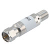 3 dB固定衰减器75 Ohm F公到F母黄铜三金属主体，额定功率为2瓦，最高频率：3 GHz的图片