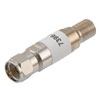 6dB固定衰减器75 Ohm F公到F母黄铜三金属主体，额定功率为2瓦，最高频率：3 GHz的图片
