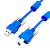 USB 3.0线缆，带翼形螺丝A型/带翼形螺丝B型，带铁氧体，0.5米的图片