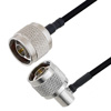 使用LC141TBJ同轴电缆，5英尺长N公头转N公头直角型电缆组件的图片