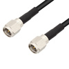 1英尺长低损耗SMA 公头至 SMA  公头电缆组件.使用Times Microwave公司的 LMR-100 型号同轴电缆的图片
