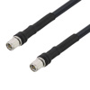 1英尺长低损耗SMA 公头至 SMA  公头电缆组件.使用Times Microwave公司的 LMR-240-DB 型号同轴电缆的图片