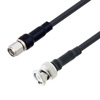 2英尺长低损耗SMA 公头至 BNC  公头电缆组件.使用Times Microwave公司的 LMR-200 型号同轴电缆的图片